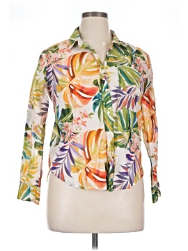 Calypso St. Barth 3/4 Sleeve Button Down Shirt