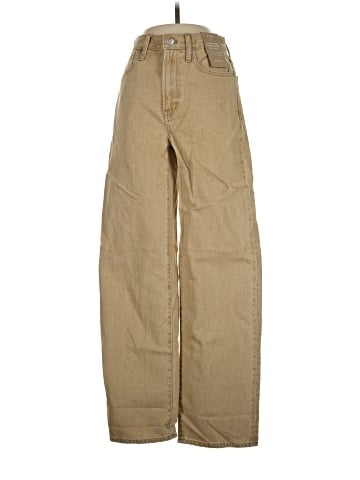 Madewell The Perfect Vintage Wide-Leg Jean in Light Chestnut Wash: Botanical-Dye Edition (view 1)