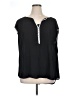 Spense 100% Polyester Black Short Sleeve Blouse Size 1X - photo 1