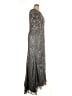 Mac Duggal 100% Polyester Metallic Silver Cocktail Dress Size 14 - photo 4