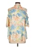 Cha Cha Vente Tie-dye Blue 3/4 Sleeve Blouse Size L - photo 1