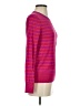 Banana Republic Stripes Pink Silk Pullover Sweater Size S - photo 4