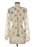 Zara Ivory Long Sleeve Blouse Size M - photo 2
