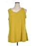 Susan Graver Yellow Sleeveless T-Shirt Size XL - photo 1