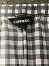 Express Houndstooth Gray Black 3/4 Sleeve Blouse Size M - photo 7