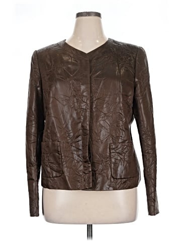 Lafayette 148 New York Leather Jacket (view 1)