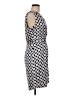 H&M 100% Polyester Polka Dots Blue Casual Dress Size 8 - photo 4
