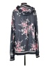 Unbranded Floral Gray Pullover Hoodie Size L - photo 2