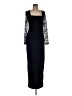 Betsy & Adam Black Blue Cocktail Dress Size 6 - photo 1