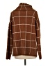 Lumiere Plaid Brown Turtleneck Sweater Size M - photo 2