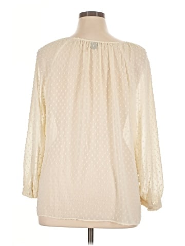 J.Crew Factory Store 3/4 Sleeve Blouse (view 2)