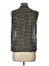 J.Crew Stripes Black Sleeveless Button-Down Shirt Size 10 - photo 2