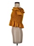 BCBGeneration Gold Short Sleeve Top Size S - photo 5