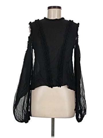 Alexis Long Sleeve Silk Top (view 1)