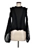Alexis 100% Silk Black Long Sleeve Silk Top Size M - photo 1