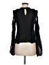 Alexis 100% Silk Black Long Sleeve Silk Top Size M - photo 2