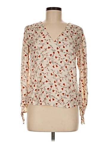 Rebecca Taylor Long Sleeve Silk Top (view 1)