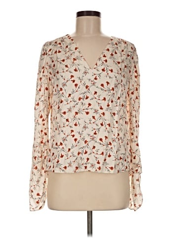 Rebecca Taylor Long Sleeve Silk Top (view 1)