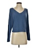 auden Blue Long Sleeve Top Size XS - photo 1
