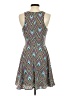 GB 100% Polyester Chevron-herringbone Teal Cocktail Dress Size S - photo 2