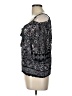 Angie 100% Rayon Silver 3/4 Sleeve Top Size L - photo 5