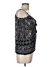 Angie 100% Rayon Silver 3/4 Sleeve Top Size L - photo 4