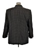 Rena Rowan Checkered-gingham Gray Blazer Size 20 - photo 2