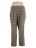 Investments Plaid Brown Casual Pants Size 18 - photo 2
