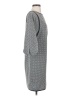 Max Studio Houndstooth Gray Casual Dress Size S - photo 4