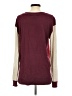 Lands' End 100% Cotton Color Block Burgundy Pullover Sweater Size S (tall) - photo 2