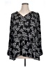 Ann Taylor LOFT 100% Polyester Black Long Sleeve Blouse Size XL - photo 1