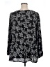 Ann Taylor LOFT 100% Polyester Black Long Sleeve Blouse Size XL - photo 2