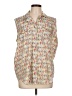Assorted Brands Print Ivory Sleeveless Blouse Size L - photo 1