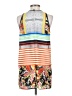 Clover Canyon 100% Polyester Aztec Or Tribal Print Color Block Floral Graphic Stripes Orange Sleeveless Blouse Size S - photo 2