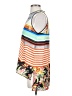 Clover Canyon 100% Polyester Aztec Or Tribal Print Color Block Floral Graphic Stripes Orange Sleeveless Blouse Size S - photo 5