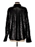 Future Collective Metallic Black Long Sleeve Blouse Size M - photo 2