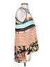 Clover Canyon 100% Polyester Aztec Or Tribal Print Color Block Floral Graphic Stripes Orange Sleeveless Blouse Size S - photo 4
