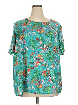 Skies Are Blue Short Sleeve Blouse