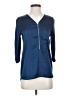Vince Camuto 100% Polyester Blue 3/4 Sleeve Blouse Size XS - photo 1