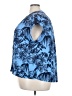 Roaman's 100% Polyester Tropical Blue Short Sleeve Blouse Size 22W - photo 5