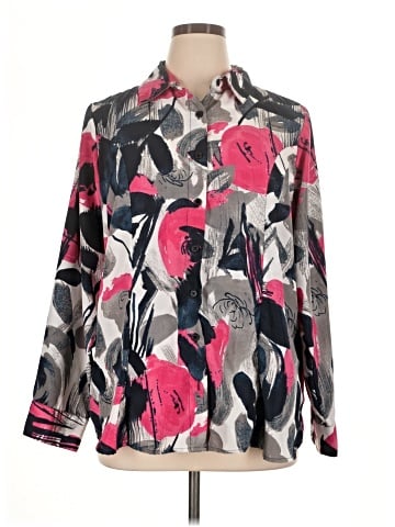 Ashley Stewart Long Sleeve Blouse (view 1)