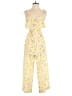 Intermix Floral Yellow Jumpsuit Size P (petite) - photo 1
