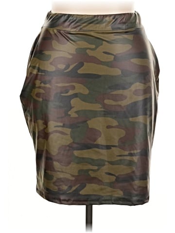 Ashley Stewart Faux Leather Skirt (view 1)