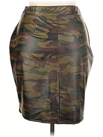Ashley Stewart Faux Leather Skirt (view 2)
