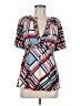BCBGMAXAZRIA Blue Short Sleeve Blouse Size M - photo 1