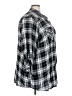 Torrid 100% Rayon Plaid Black 3/4 Sleeve Button-Down Shirt Size 5X Plus (6) - photo 4