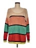 Bimba y Lola 100% Cotton Color Block Orange Pullover Sweater Size M - photo 1