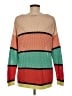 Bimba y Lola 100% Cotton Color Block Orange Pullover Sweater Size M - photo 2