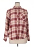Maurices Plaid Burgundy Long Sleeve Blouse Size XL - photo 1