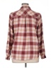 Maurices Plaid Burgundy Long Sleeve Blouse Size XL - photo 2